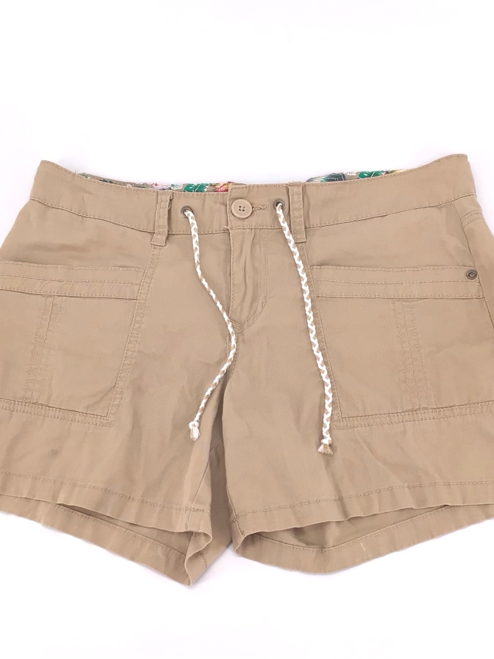 UNIONBAY Women’s Tan Drawstring Cargo Shorts